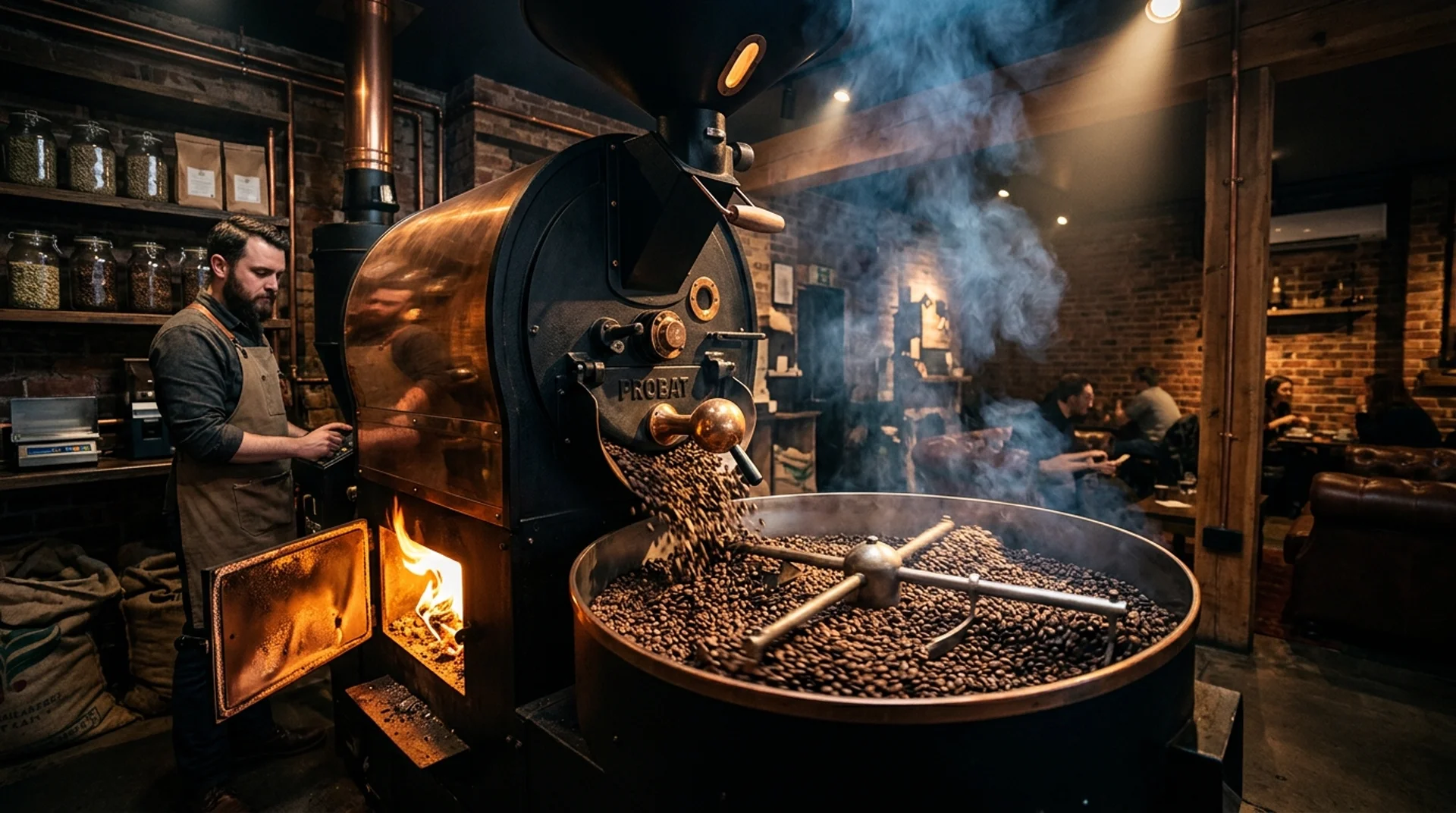 Vintage Flame Roaster Drum